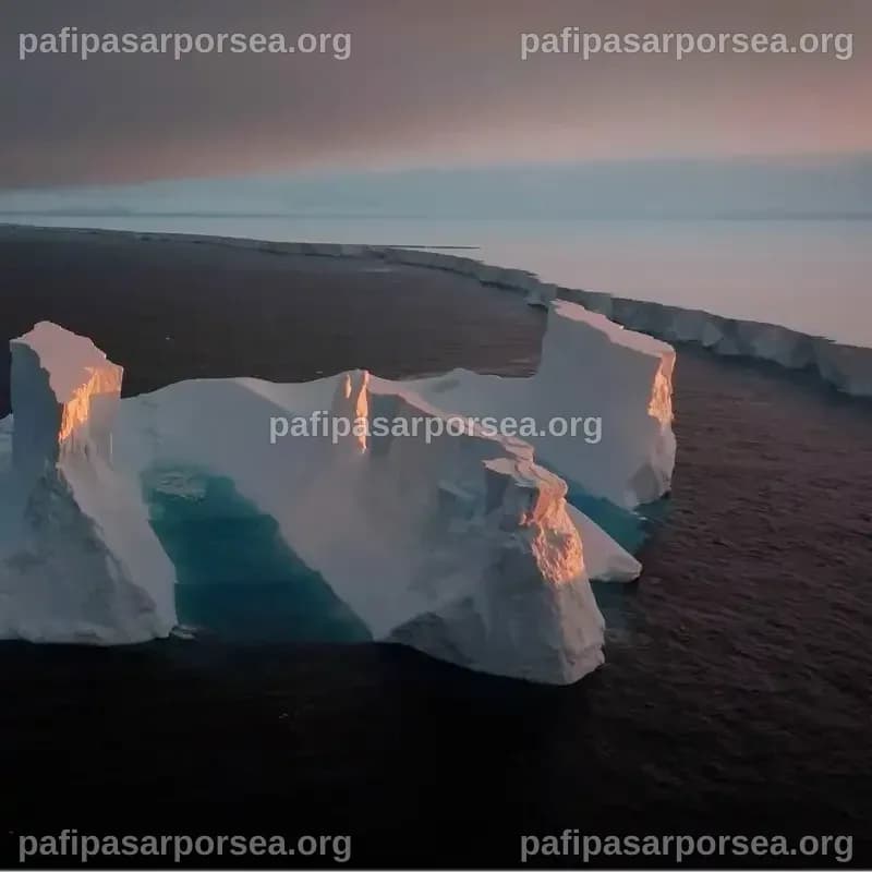 Un iceberg iconico diventa blu e rischia di disintegrarsi, secondo la NASA